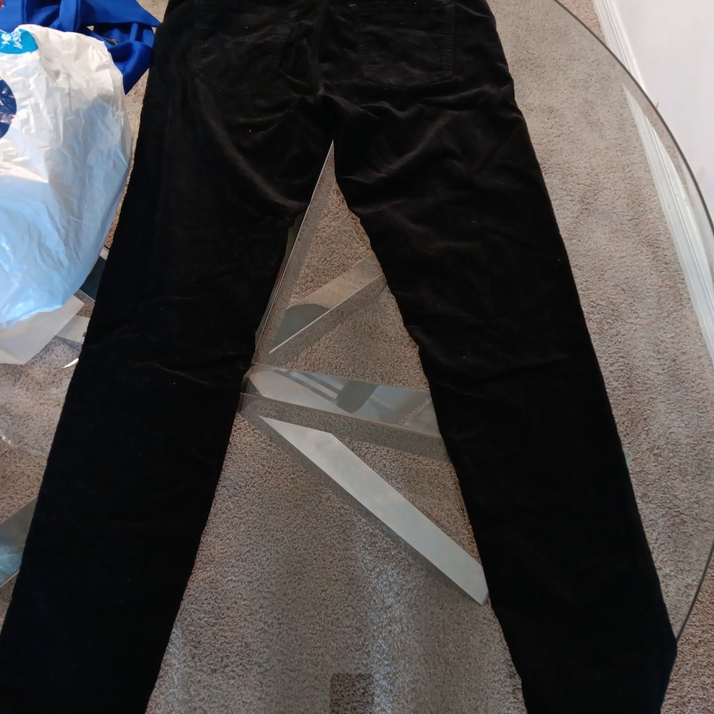 Black velour gap jeans size 6 Brand new